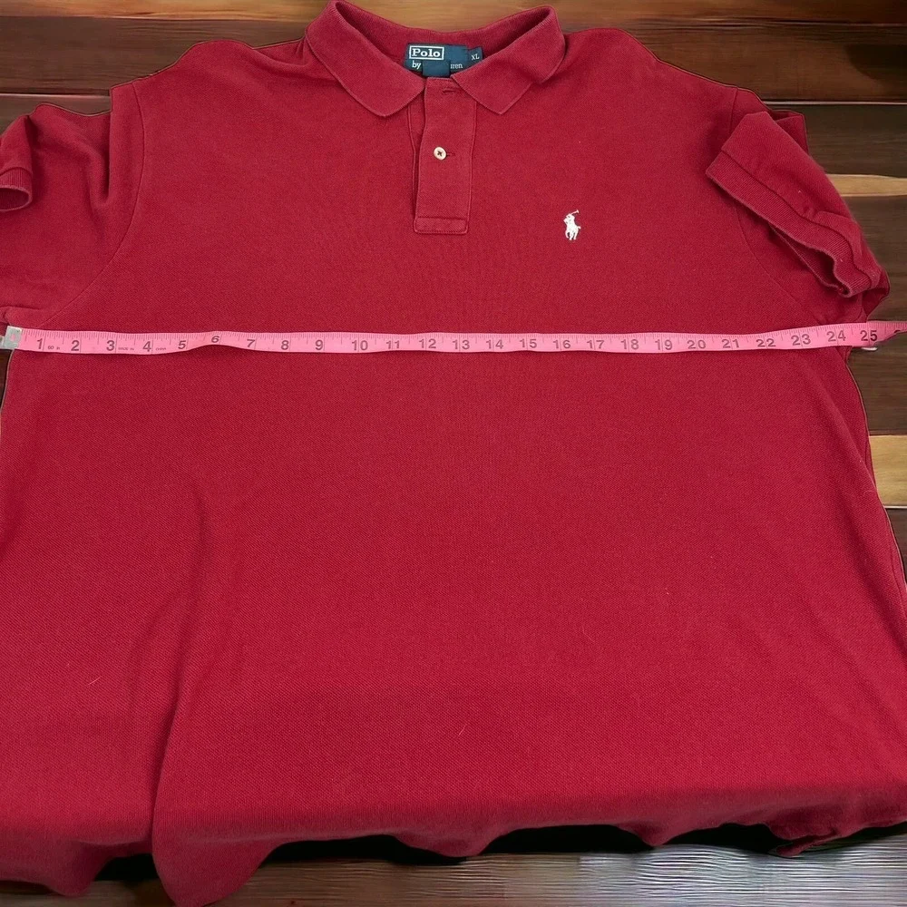 Polo By Ralph Lauren Polo Shirt XL Red Chest Size 24